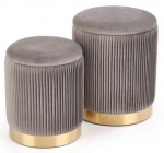 Tumbade komplekt Monty, kuldne v./hall v., 44 cm x 44 cm x 36 cm