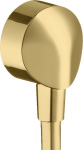 Du&scaron;&scaron;i pistik Hansgrohe FixFit Wall outlet E Polished Gold Optic, 6 cm