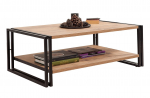 Kohvilaud Kalune Design Cosmo Rectus, pruun v./must v., 110 cm x 70 cm x 40 cm
