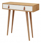 Konsoollaud Kalune Design Dokka, tamm v./valge v., 80 cm x 30 cm x 87.6 cm