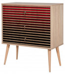 Kummut Kalune Design Trio 221, tamm v./eriv&auml;rviline/pruun v., 90 cm x 80 cm x 40 cm
