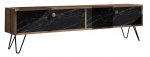 TV-laud Kalune Design Side Atlantic, must v./m&auml;nd v., 160 cm x 29.6 cm x 45 cm