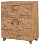 Kummut Kalune Design Leva Gravis Rainbow, pruun v., 95 cm x 80 cm x 43 cm