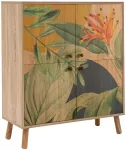 Kapp Kalune Design Multi Purpose Saka, kollane v./sonoma tamm v./roheline v., 36 cm x 95 cm x 111 cm