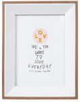 Fotoraam Home4you Decor 87932, 13 cm x 18 cm, valge v./puidu v.