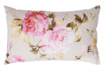 Dekoratiivne padi Home4you Roses, valge/roheline/roosa, 32 cm x 50 cm