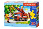 Pusle Castorland Firefighters To The Rescue 03792, 23 cm x 32 cm, 30 tk, mitmev&auml;rviline