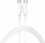 Kaabel 4smarts High Flex, 2 x USB-C, 150 cm, valge v., 60 W