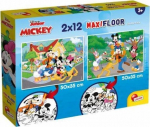Pusle 2in1 Lisciani Mickey Mouse 452606, 35 cm x 50 cm, 24 tk, mitmev&auml;rviline