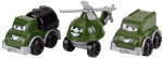 M&auml;ngu autode komplekt Technok Mini Military Transport 9192, must v./roheline v./hall v.