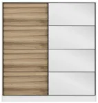 Riidekapp Kalune Design Kale 3162, pruun v./valge v., 52 cm x 180 cm x 190 cm