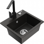 K&ouml;&ouml;givalamu Mexen Milo 6505-75-670300-70, graniit, 43.5 cm x 41 cm x 17.1 cm, kuldne/must/kroom