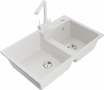 K&ouml;&ouml;givalamu Mexen Tomas, graniit, 80 cm x 50 cm x 19 cm, valge