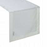 Piklik laudlina ristk&uuml;likukujuline Jowita, valge, 40 x 200 cm