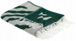 Pleed Beliani Bartar, valge v./roheline v., 130 cm x 170 cm