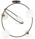 Valgusti lagi Emibig Stardom 1293/5, E14, 5 x 10 W, valge v., 14 x 14 cm