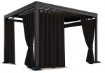 Paviljoni kardin, 155 cm x 220 cm, must v.