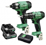 Juhtmevaba t&ouml;&ouml;riistakomplekt koos akuga HiKOKI KC12DA, 12 V, 2.5 Ah