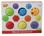 Sensoorne pall, komplekt Smily Play, mitmev&auml;rviline, 6 tk