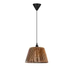 Valgusti rippuv Opviq Chandelier Cone - Natural, E27, pruun v. / must v.