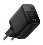 Telefoni laadija Anker 312, USB Type C, must v., 25 W