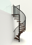 Keerdtrepp Minka Spiral Smart, 120 cm x 305.5 cm