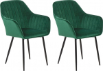 Toolide komplekt Beliani Wellston, matt, roheline v., 61 cm x 60 cm x 84 cm, 2 tk