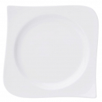 Taldrik magustoidu Ambition Fala Wave, 15 cm x 15 cm, valge