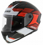 Mootorratta kiiver Axxis Draken SUNRAY B5, L (59-60 cm), valge/must/punane