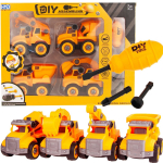 Autode komplekt, ehituss&otilde;idukid DIY, kollane