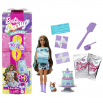 Nukk aksessuaaridega Mattel Barbie Party Unboxed Pet Birthday, 25 cm, sinine v.