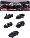 Autode komplektid Majorette Black Ediotion, 1:64, must v.