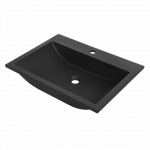 Vannitoa kraanikauss Laveo Albano VGA1710T, graniit, 60 cm x 44 cm x 10 cm, must v.