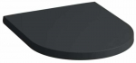 WC-poti prill-laud kaanega Laufen Kartell, matt must v., 44.5 cm x 37.5 cm
