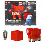 M&auml;ngukujuke, koos tarvikutega Mattel Minecraft Diamond Level Sheep Action JCV22, 8 cm, punane v.