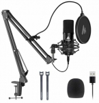 T&ouml;&ouml;laua mikrofon Maono AU-A04, must