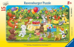 Pusle Ravensburger Animals Birthday, 19.2 cm x 29.2 cm, 15 tk, mitmev&auml;rviline
