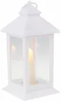 Dekoratsioon, sisseehitatud led valgustusega ''Latern'' LED-valgustusega, 17 cm, 8 cm, valge v.