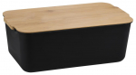 Plastist leiva- ja saiakast Kesper Bamboo, pruun v./must v.