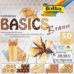 Paberkujukeste valmistamise komplekt Folia Origami Basic, pruun