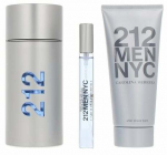 Kinkekomplektid meestele Carolina Herrera 212 Men NYC, 3 tk.
