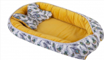 Beebipesa BabyMatex Velvet 03, valge v./kollane v.