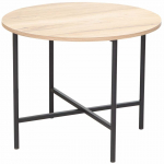 Kohvilaud Home4you Hannes, pruun v./must v., 60 cm x 60 cm x 48 cm