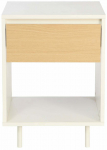 &Ouml;&ouml;kapp Home4you Herta 40731, pruun v./valge v., 54 cm x 40 cm x 40 cm