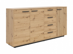 Kummut Lukas, artisan oak, 95.5 cm x 40.5 cm x 184 cm
