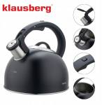Vilega teekann Klausberg KB-7911, 2.5 l, matt must v.