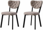 Toolide komplekt Kalune Design Enzo 808 V2 974NMB1890, matt, must v./hall v., 54 cm x 46 cm x 86 cm, 2 tk