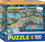 Pusle Eurographics Spot & Find Crazy Aquarium 6100-0543, 48.2 cm x 33.9 cm, 100 tk, mitmev&auml;rviline