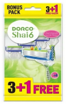 Žiletitera, &uuml;hekordne Dorco Shai 6, 4 tk