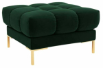 Tumba Cosmopolitan Design Bali Bluvel 78, kuld v./pudeli roheline v., 60 cm x 60 cm x 41 cm